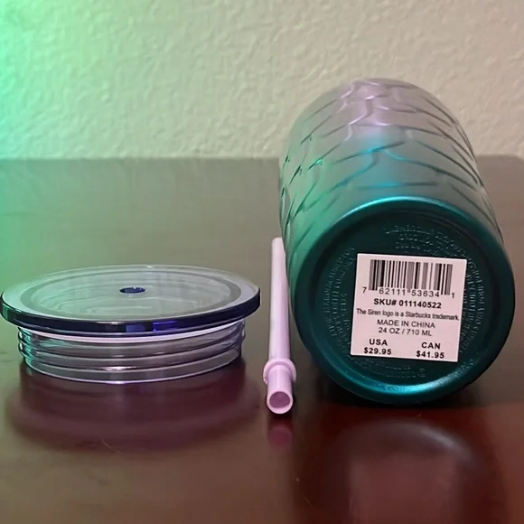 *Brand New* 2023 Starbucks Spring Purple Twilight Ombre Mermaid Scales Stainless - Picture 6 of 6